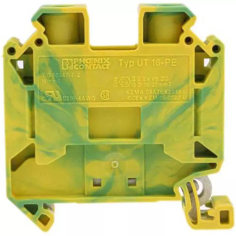 PHOENIX Terminal Block 76 A Rated Current ATEX Hazardous Area Certification screw Connection Method, 3044212 (Pack of 5)