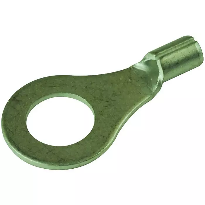 MULTICOMP PRO Ring Crimp Terminals TERMINAL, RING TONGUE, 1/4IN, CRIMP, MC29492 (Pack of 100)