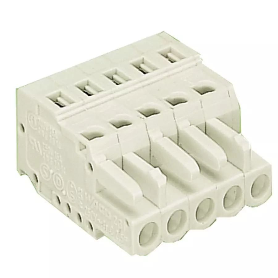 Wago TERMINAL BLOCK PLUGGABLE, 4 POSITION, 28-12AWG, 721-104/026-000