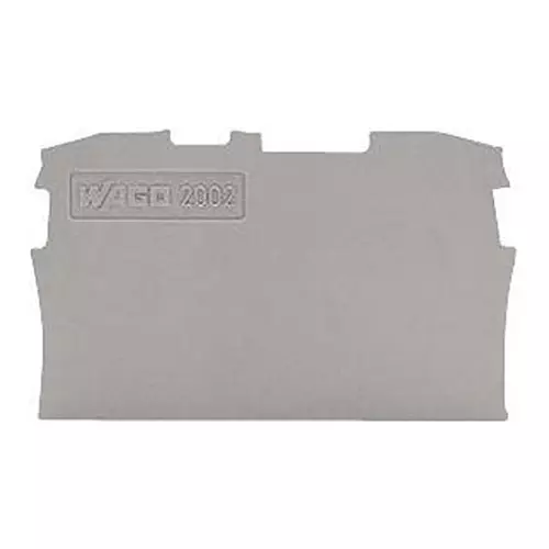 Wago END PLATE, TRIPPLE DECK, GREY, 2002-3291 (Pack of 10 Pcs)