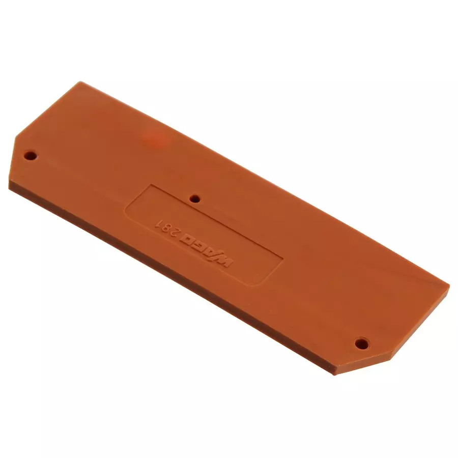 Wago END PLATE, RAIL MOUNTED TERMINAL BLOCK, 281-326.