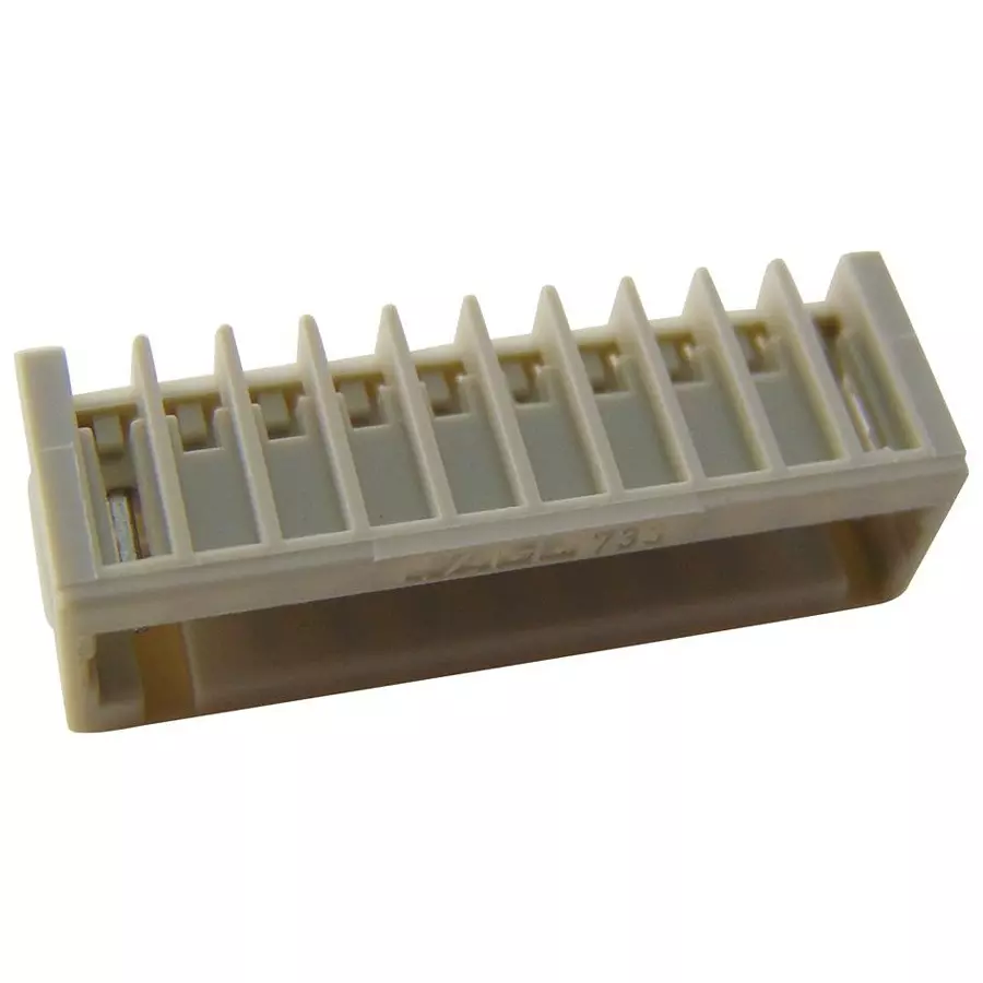 Wago TERMINAL BLOCK, R/A, HEADER, 10POS, TH, 733-370