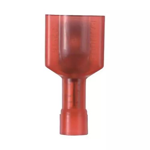 PANDUIT Quick Disconnect Crimp Terminals MALE DISCONNECT, 6.35MM, 22-18AWG, RED, DNF18-250FIMB-D. (Pack of 2)