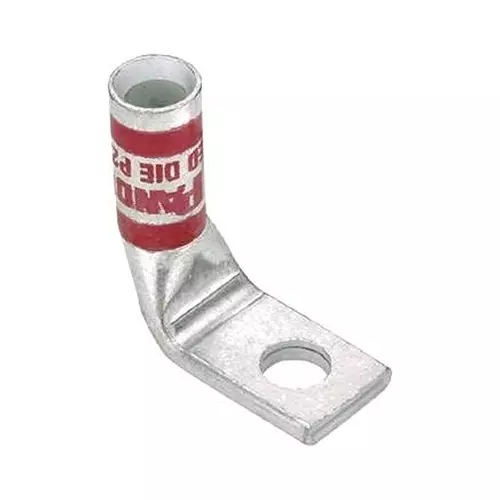 PANDUIT Lug Terminals TERM, 90DEG COMPRESSION LUG, M6, 8AWG, LCA8-14F-L image 1