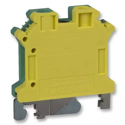 Phoenix Contact DIN Rail Terminal Blocks TERMINAL BLOCK, DIN RAIL, 2POS, 12AWG, 3003923