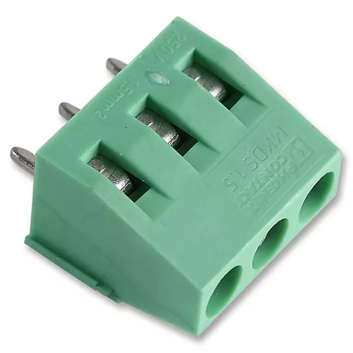 Phoenix Contact Wire-To-Board Terminal Blocks TERMINAL BLOCK, WIRE TO BRD, 3POS, 14AWG, 1715035