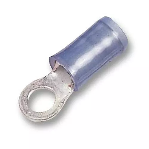 AMP - TE CONNECTIVITY CRIMP TERMINAL, RING, 4MM, BLUE, 320560 (Pack 10)