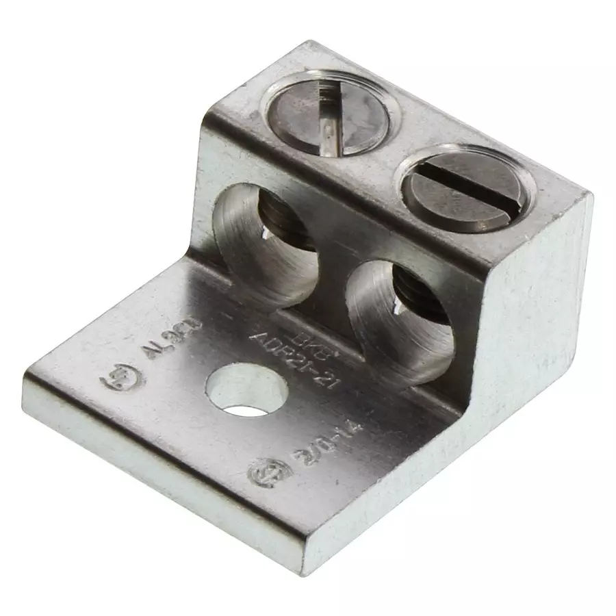 ABB - THOMAS & BETTS MECHANICAL LUG, 2 CONDUCTOR, 1-1/4IN, SCREW, 14-2/0AWG, ADR21-21