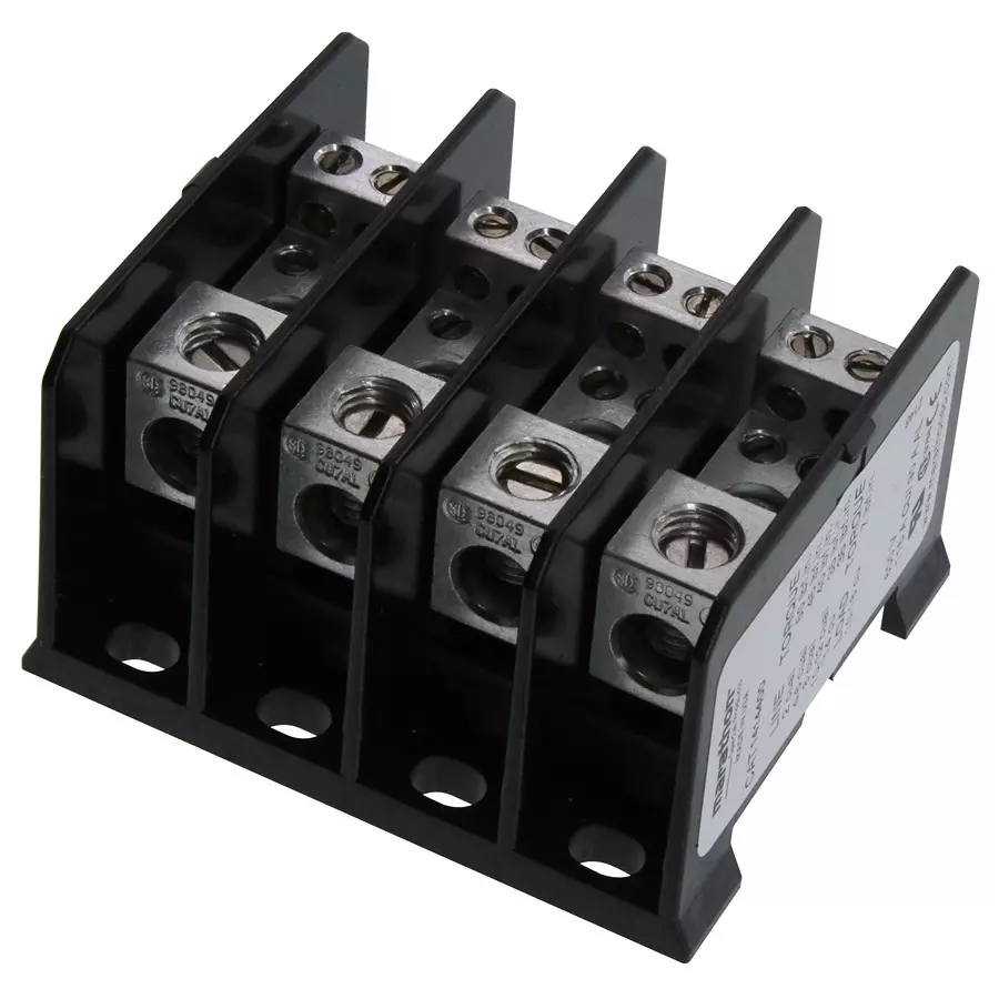 MARATHON SPECIAL PRODUCTS TERMINAL BLOCK, BARRIER, 4 POSITION, 16-10AWG, 1414400