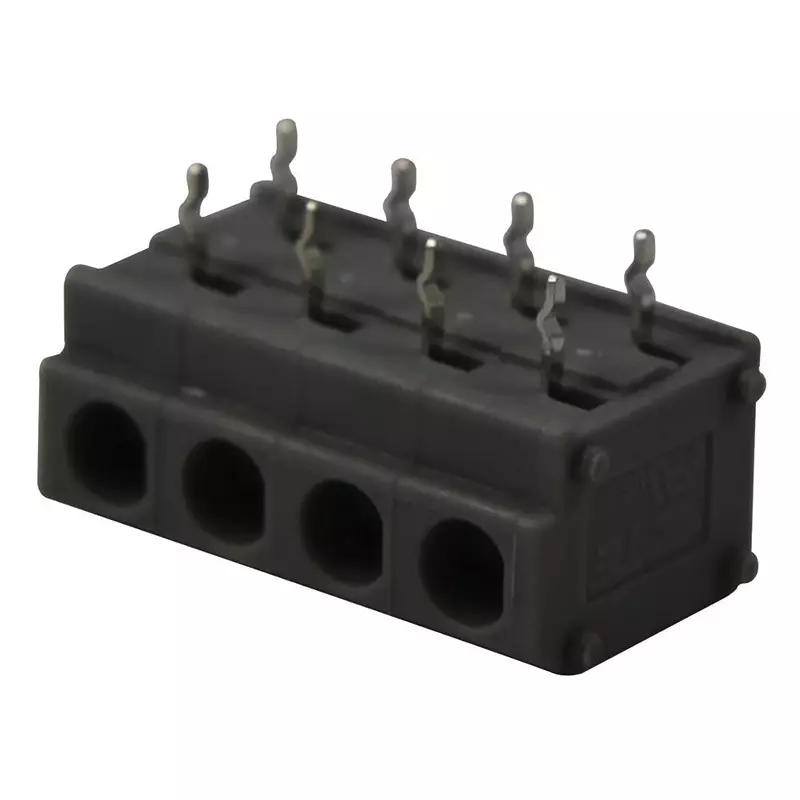TE CONNECTIVITY Terminal Block, Wire To Board, 4Pos, 20-14Awg, Grey, 2834089-3.