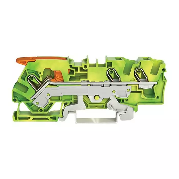 WAGO TERMINAL BLOCK, DINRAIL, 3WAYS, 8AWG, 2106-1307