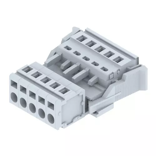 Elmex Plug and Socket Terminal Wire to Wire with 250 V, 16 A Rating and 2.5 mm² Wire Size, DPSC5.08WW(5 Way)