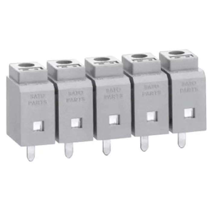 Sato Parts PCB Terminal Block 2-Contact 7.62 mm Pitch Through Hole Mount 1-Row Solder Termination, ML-400-NV-2P (Pack of 5)