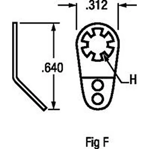 KEYSTONE Terminal, Mechanical Lug, #4, Solder, 7311