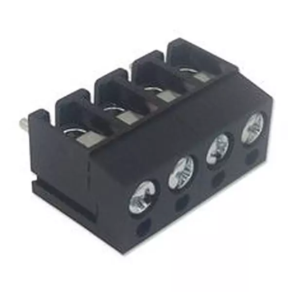 CAMDENBOSS Terminal Block, Wire To Brd, 4Pos, 16Awg, CTB1202/4BK (Pack of 10)
