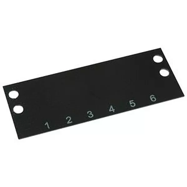 CINCH CONNECTIVITY SOLUTIONS Terminal Block Marker, 1 To 6, 9.53 mm, MS-6-140