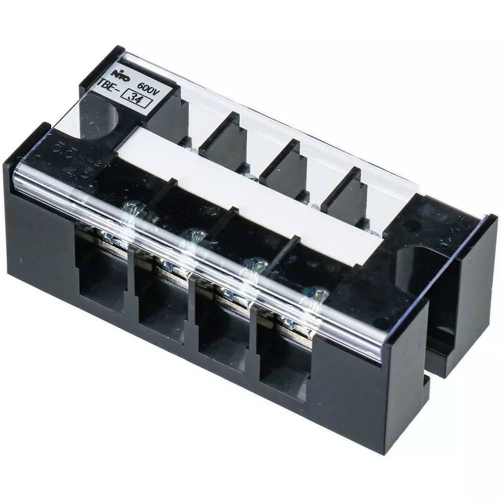 NITTO KOGYO Economical TBE Fixed Terminal Block 4-Pole, TBE-34