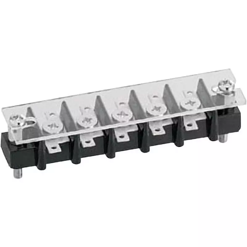 Sato Parts Terminal Block Single Row Type For Relay Ml-2015 With Cover and Mounting Parts, ML-2015-C-4P