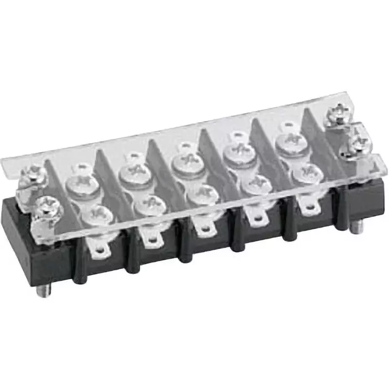 Sato Parts Terminal Block 2-Row Type For Relay Ml-1765 With Cover and Mounting Parts, ML-1765-C-11P