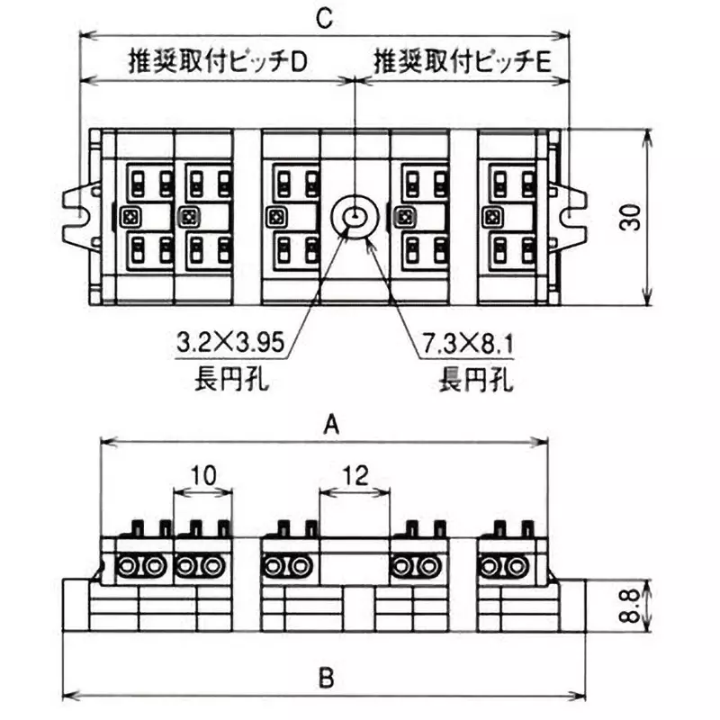 sato-parts-screwless-terminal-block-for-relay-ml-1700-b-13-pole-100-m-or-more-dc500v-ml-1700-b-13p