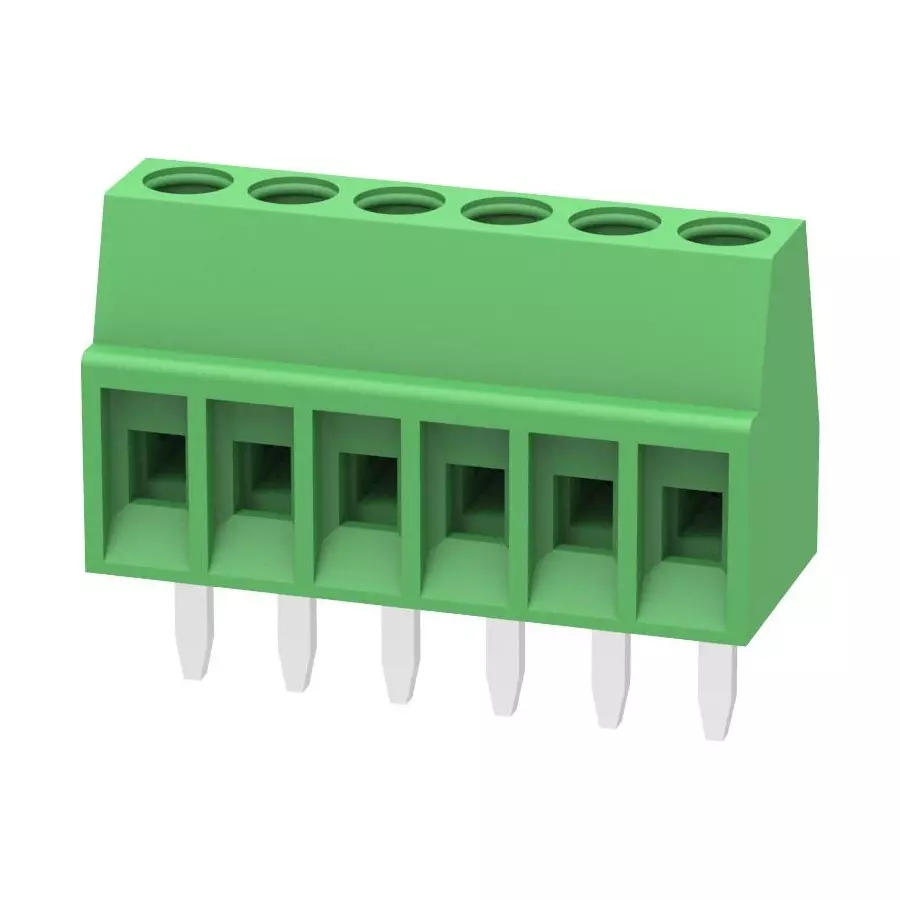 MULTICOMP PRO Wire-to-Board Terminal Block 6 Ways 2.54 mm Pitch Spacing, MP008516