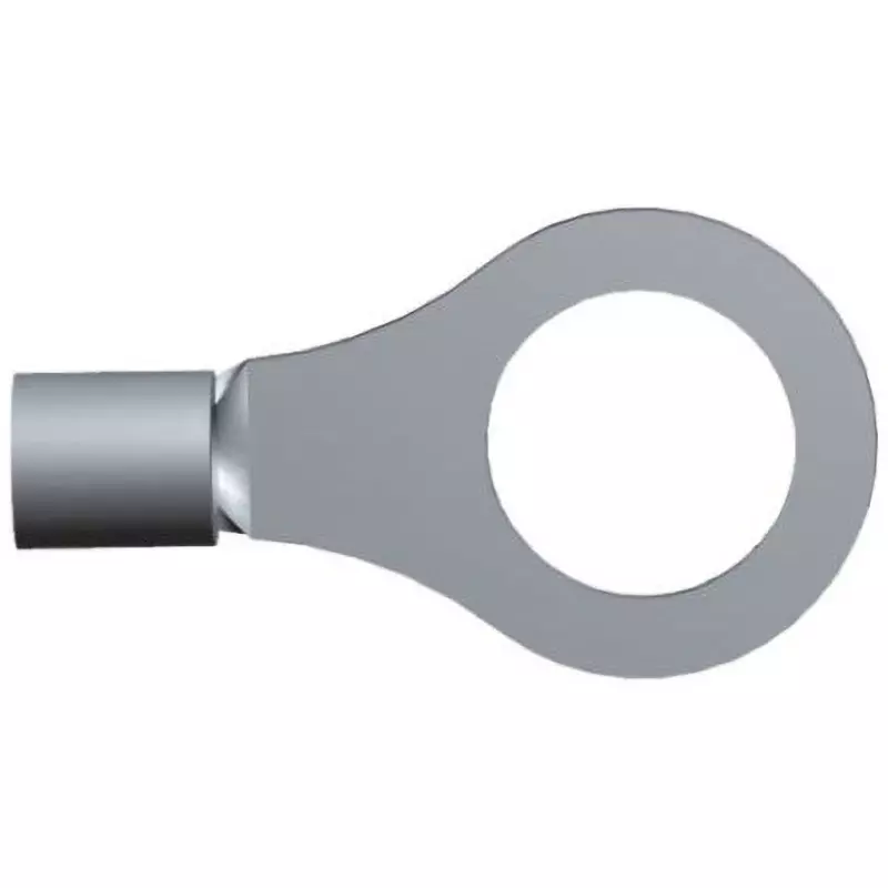 TE CONNECTIVITY Non-Insulated Crimp Terminal 6 AWG Minimum Wire Size, 36810 (Pack of 5)