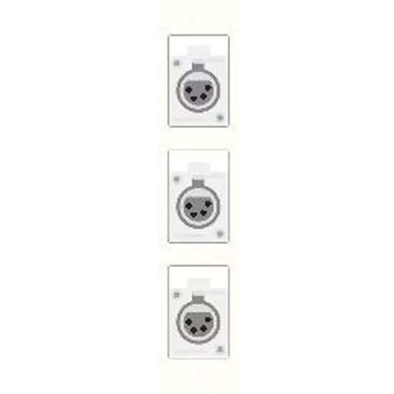 Canare Electric Terminal Board Plate XLR White, CSW-TP3-4X1T-W