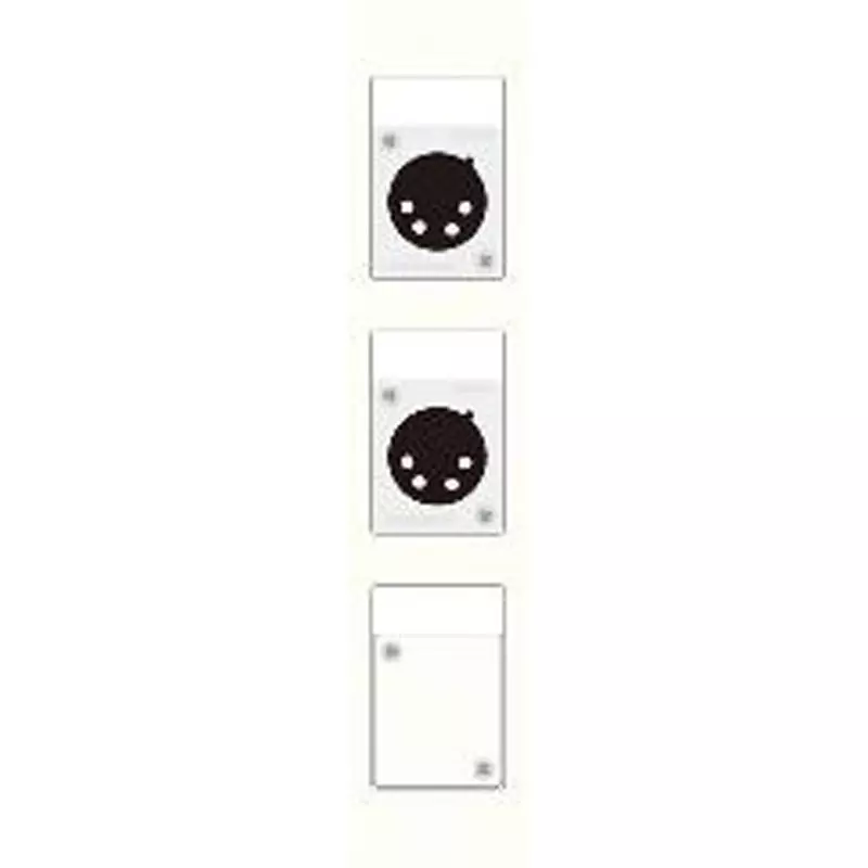Canare Electric Terminal Board Plate XLR White, CSW-TP3-4X2W-W