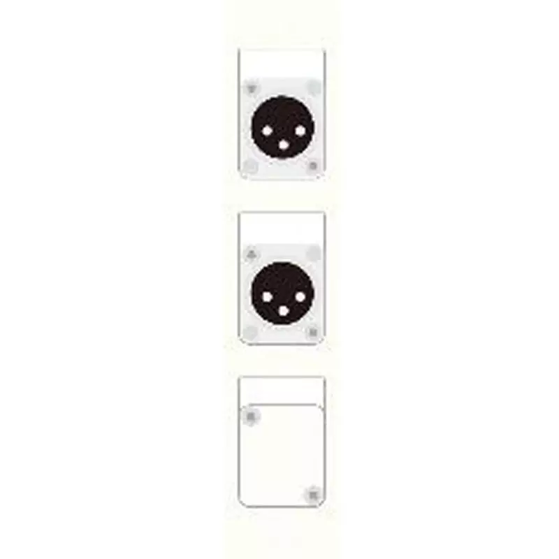 Canare Electric Terminal Board Plate XLR White, CSW-TP3-3X2DW-W