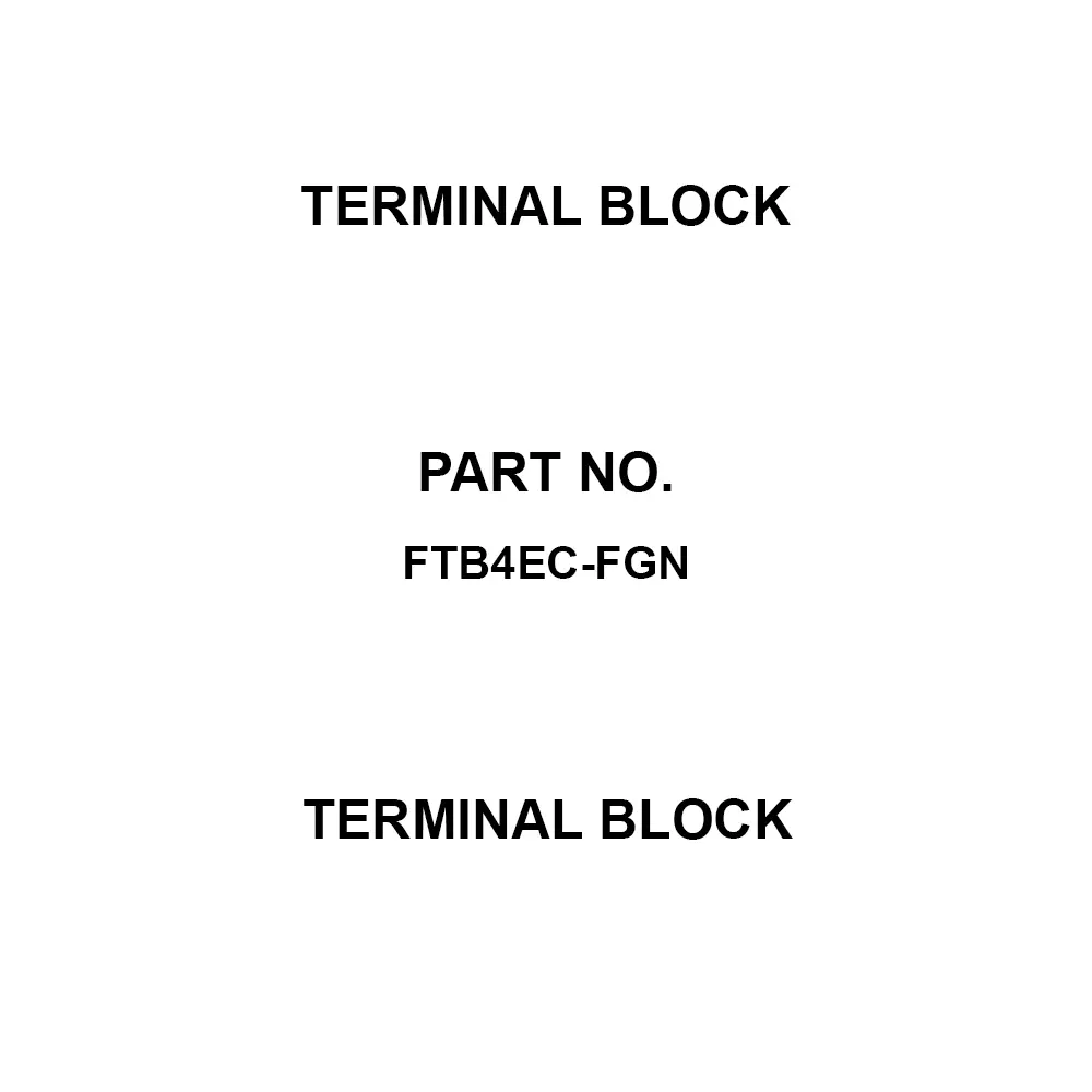 Taiwa Electric Industry Terminal Block 400 Amp Rated Current Green, FTB4EC-FGN