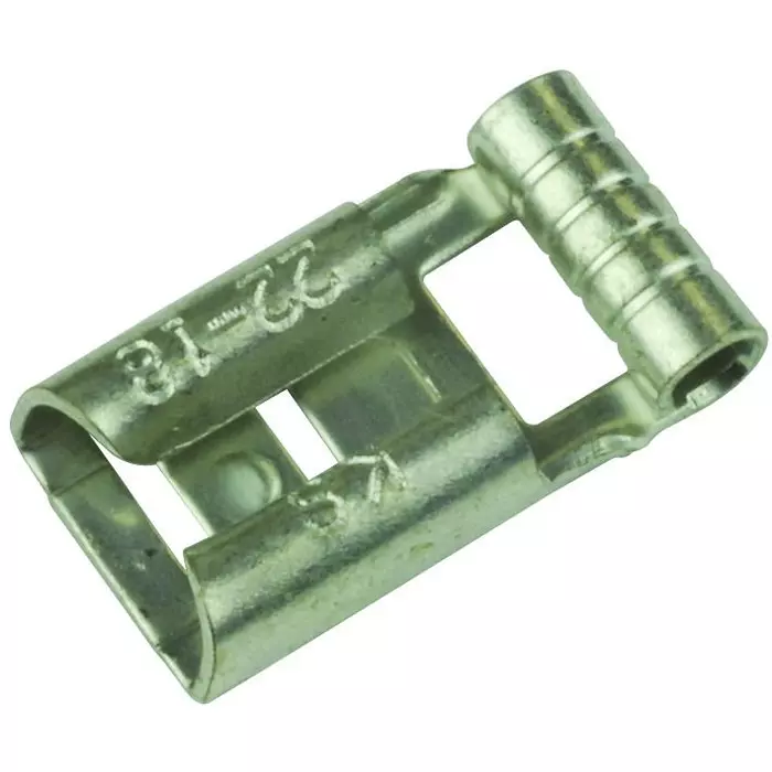 MULTICOMP PRO Quick Disconnect Crimp Terminals TERMINAL, FLAG DISCONNECT, 0.25IN, CRIMP, MC29417 (Pack of 100)
