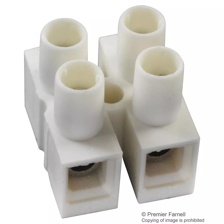 MULTICOMP PRO Barrier Panel Mount Terminal Blocks TERMINAL BLOCK, BARRIER, 4POS, 10AWG, MC001827 (Pack of 5)