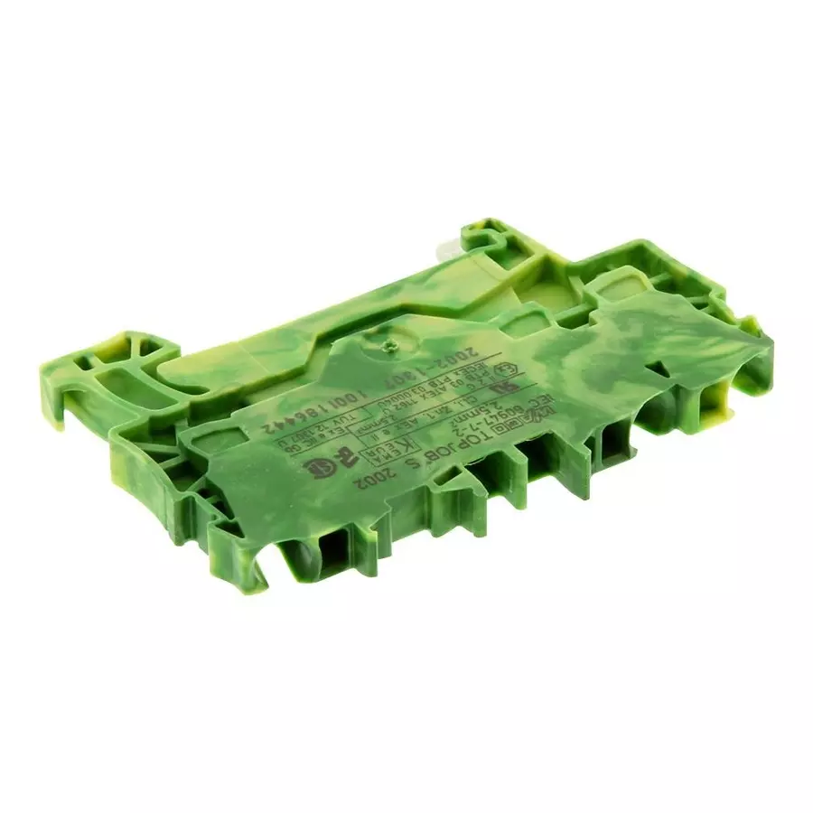 Wago TERMINAL BLOCK, DIN RAIL, 3POS, 14AWG, 2002-1307