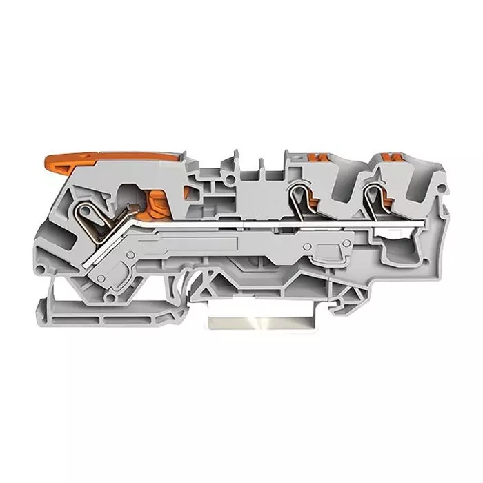 Wago TERMINAL BLOCK, DINRAIL, 3WAYS, 8AWG, 2106-5301