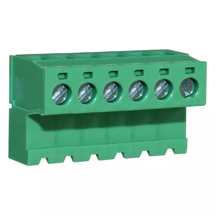 CAMDENBOSS Screw Tb To Male Header, 6Pos, 28-14Awg, CTBP96HJ/6