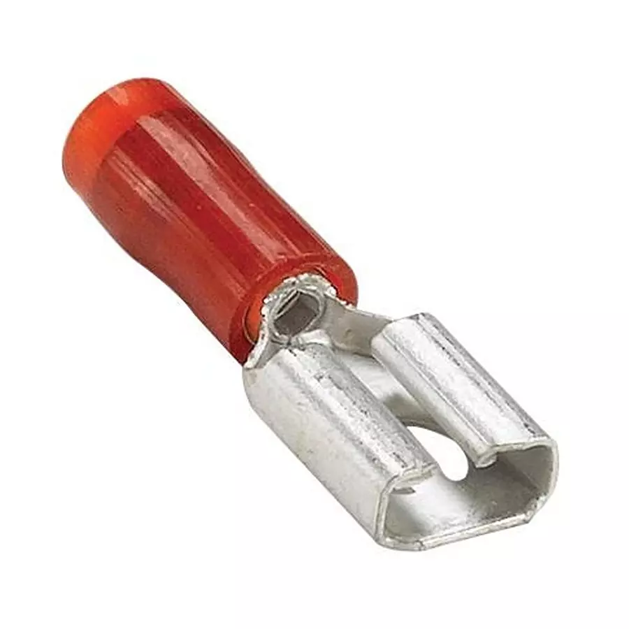 MOLEX Quick Disconnect Crimp Terminals FEMALE DISCONNECT, 4.75MM, 22-18AWG, RED 19002-0005 (Pack of 5)