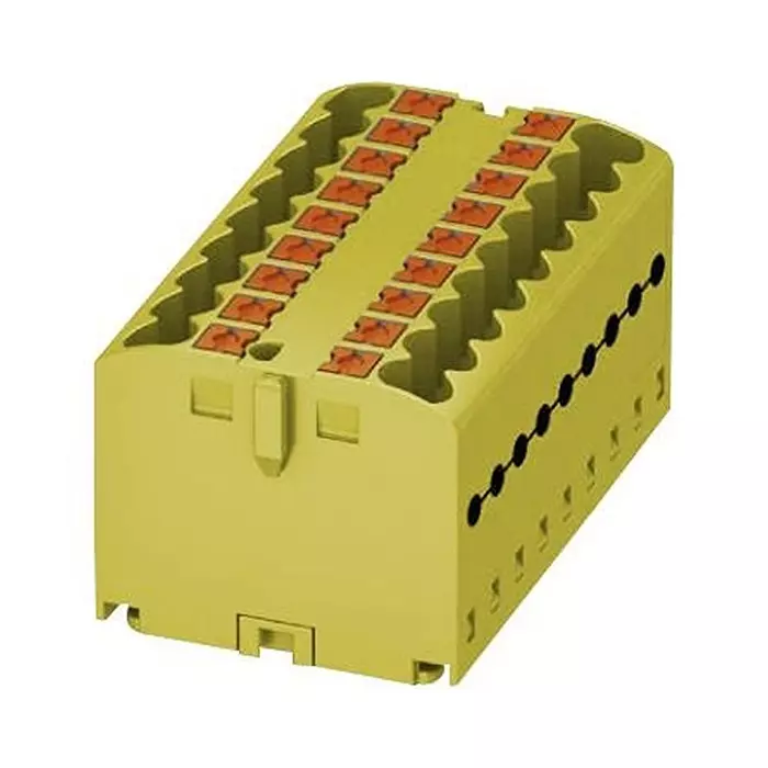 Phoenix Contact Power Distribution Blocks TB, POWER DISTRIBUTION, 12POLE, 12 AWG, 3273292