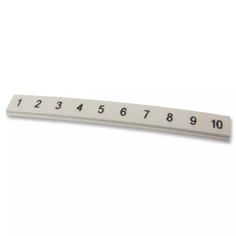 Phoenix Contact Terminal Block Markers ZACK STRIP, 1-10, 0808671
