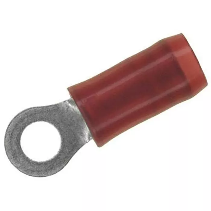 AMP - TE CONNECTIVITY TERMINAL, RING TONGUE, #4, CRIMP, RED, FULL REEL, 2-320553-2