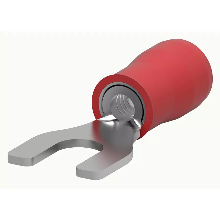 AMP - TE CONNECTIVITY TERMINAL, SPADE TONGUE, 22-16AWG, RED, 8-34541-1