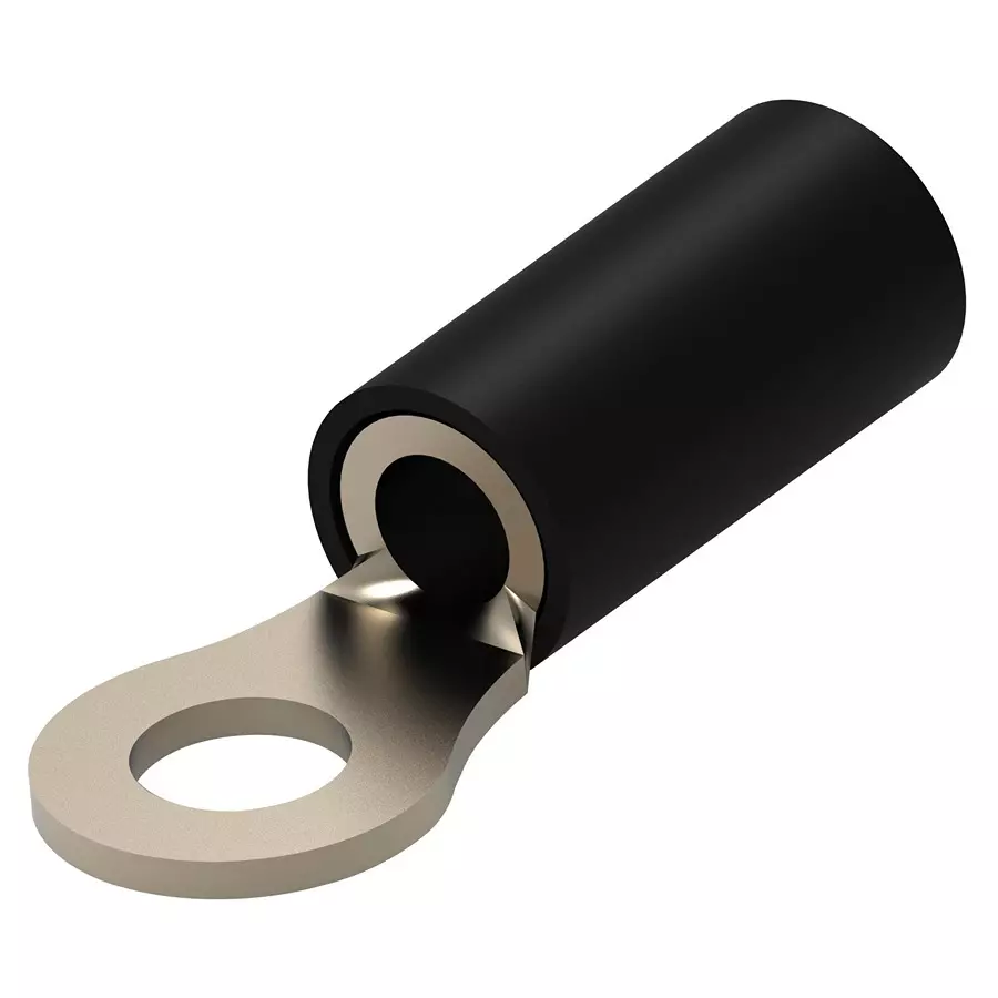 AMP - TE CONNECTIVITY TERMINAL, RING TONGUE, M5, 10AWG, BLK, 50845-2