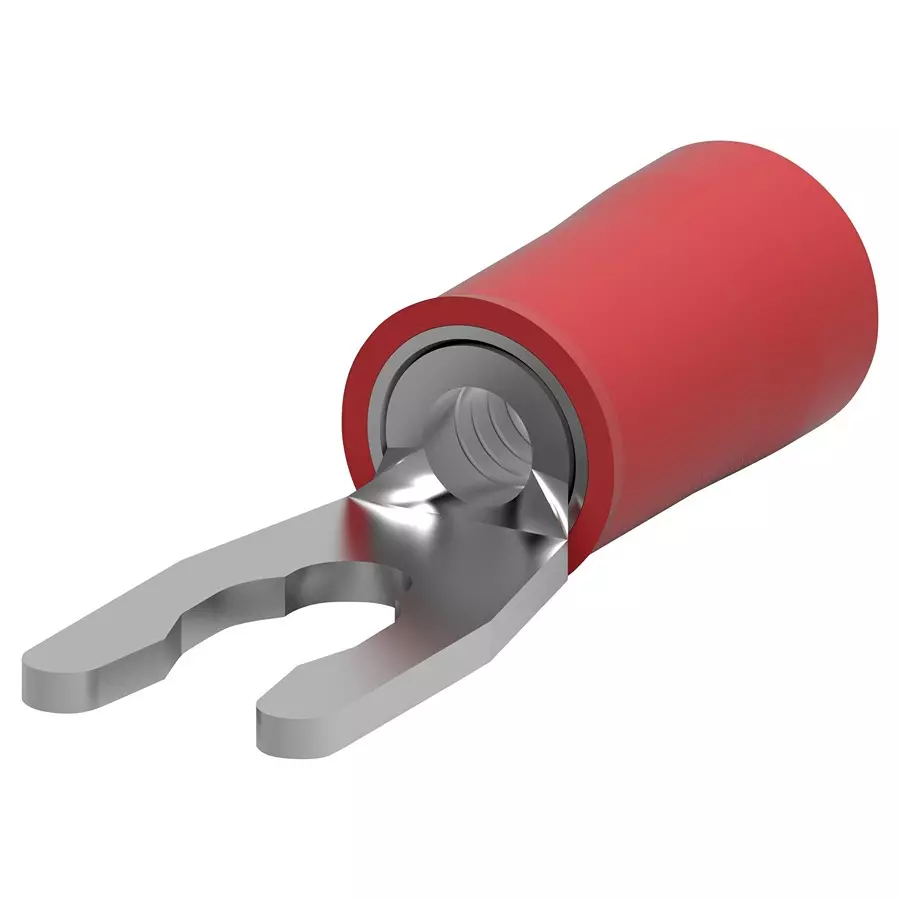 AMP - TE CONNECTIVITY TERMINAL, SPRING SPADE, #6, RED, 52929-3