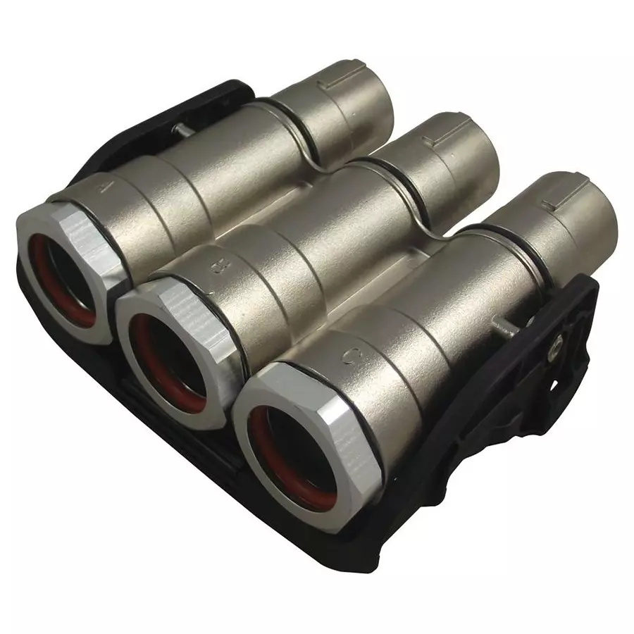 AMPHENOL INDUSTRIAL CONNECTOR, RECTNGLR, PLUG, 3POS, CABLE, PL183X-301-70