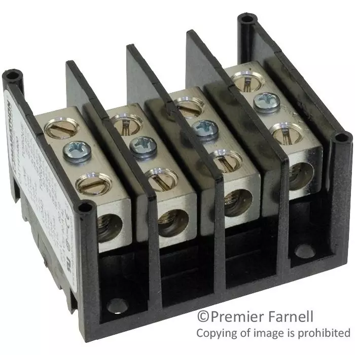 MARATHON SPECIAL PRODUCTS TERMINAL BLOCK, BARRIER, 4 POSITION, 14-2AWG, 1414300