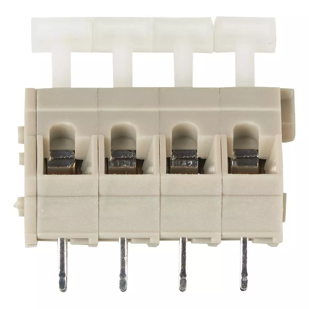 TE CONNECTIVITY Terminal Block, Wire To Board, 3Pos, 28-14Awg, Grey, 2834077-2.