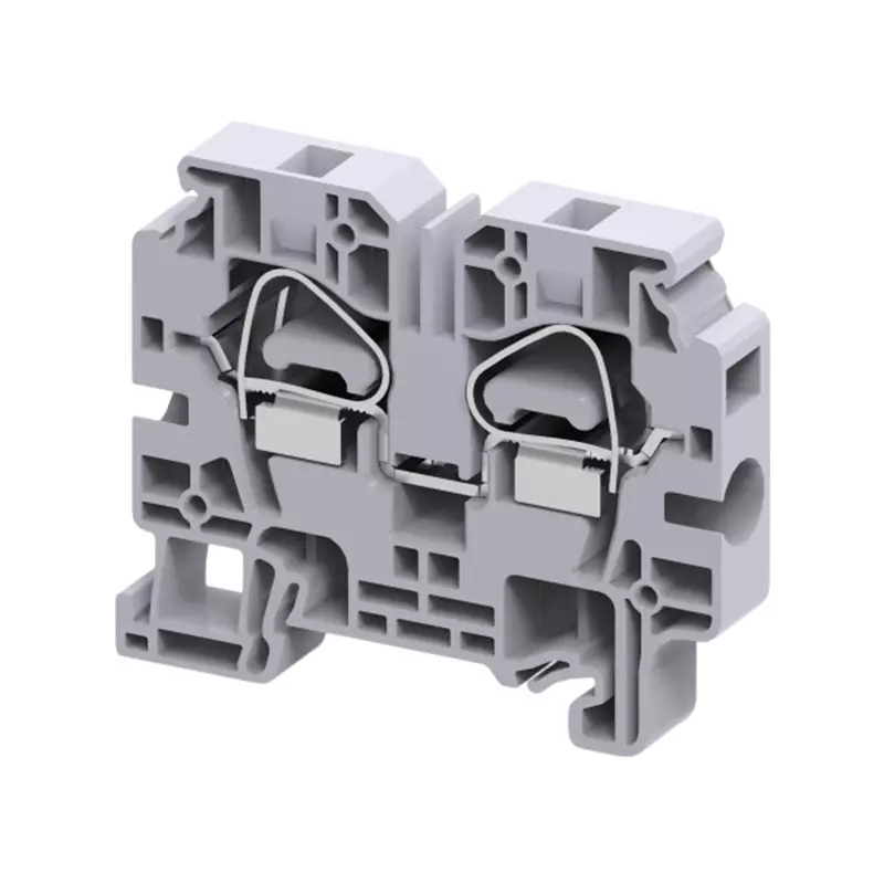 Connectwell Spring Clamp Side Entry Terminal Block 10 mm² Feed Through Polyamide Grey, CXS10
