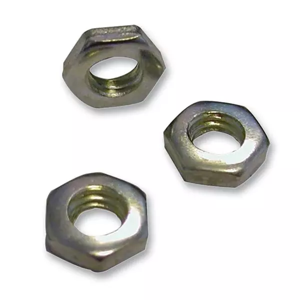 TR FASTENINGS Press Nut, Hex, Bzp, M6, M6 PNSTNU Z100 (Pack of 100 Pcs)