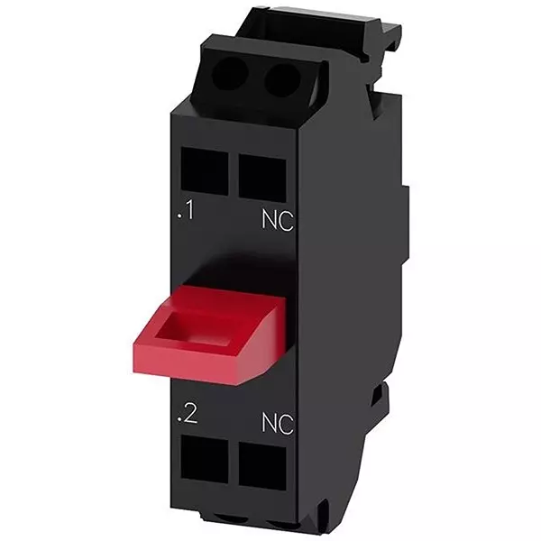 Siemens Contact Block Panel Mount Spring Terminal, 3SU14002AA103CA0