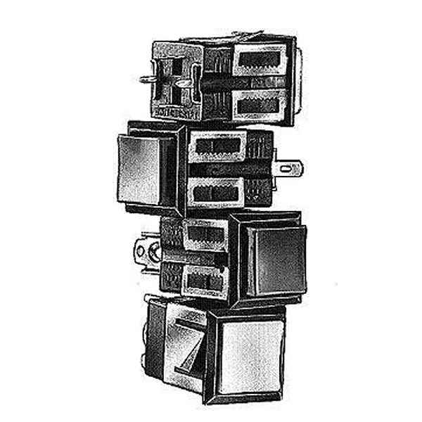 SWITCHCRAFT/CONXALL Contact Block Snap In Mount Quick Connect, LUS001ST