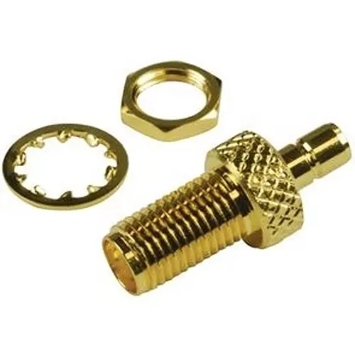 AMPHENOL RF Bulkhead Adapter, Sma Jack-Smb Jack, 242182